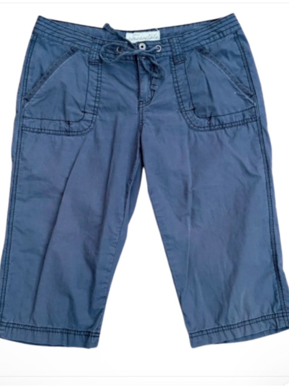 Aéropostale Y2K Blue Capri Low Rise Bottoms Pants 100% Cotton Women’s 7/8 Fits 6